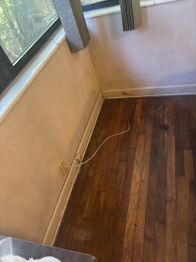 Walls after cleaning